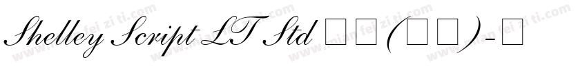 Shelley Script LT Std 普通(西方)字体转换